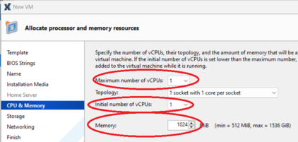 pxm create a new VM