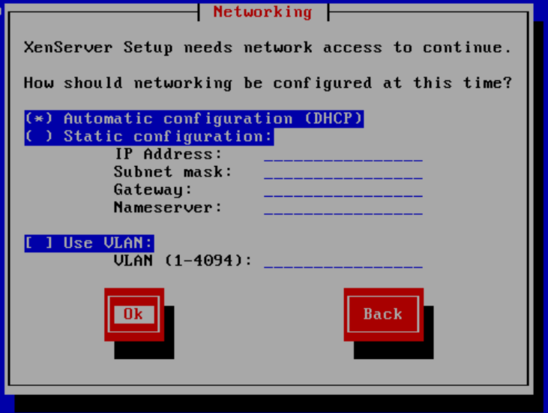 xs network config